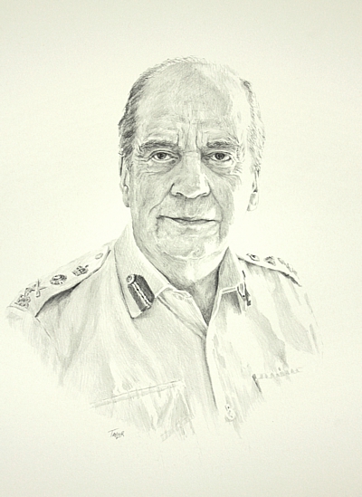 General Sir Timothy Granville-Chapman, Portrait by Simon Taylor